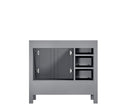 Lexora Jacques 36" Distressed Grey Vanity Cabinet Only - Right Version LJ342236SD00000-R
