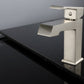 Lexora Labaro Brass Single Hole Bathroom Faucet - Brushed Nickel LFS3011BN