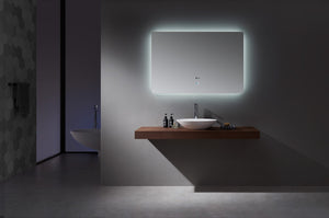 Lexora Lugano 48" Wide x 32" Tall LED Mirror w/ Defogger LL4832LEDM