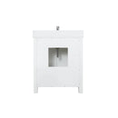Lexora Ziva 30" White Single Vanity, Cultured Marble Top, White Square Sink and no Mirror LZV352230SAJS000