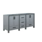Lexora Ziva 72" Dark Grey Vanity Cabinet Only LZV352272SB00000