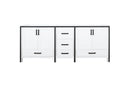 Lexora Ziva 80" White Vanity Cabinet Only LZV352280SA00000