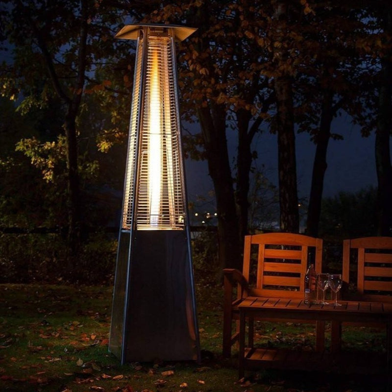 Lumix Outdoor Propane Patio Heater Restaurant Gas Fire Pit Pyramid Heat Lamp - Morealis