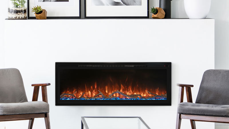 Modern Flames Spectrum Slimline Built In Wall Mounted Electric Fireplace Heater - SPS-50B