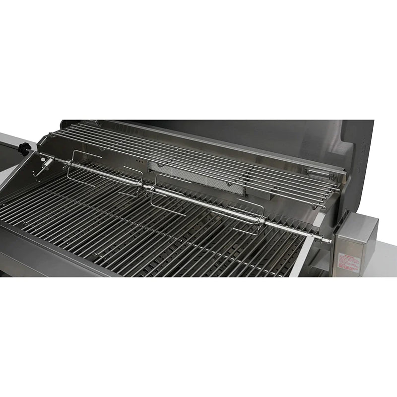 Mont Alpi 400 Deluxe BBQ Grill Island with 90 Degree Corner, Kegerator and Beverage Center - MAI400-D90KEGBEV