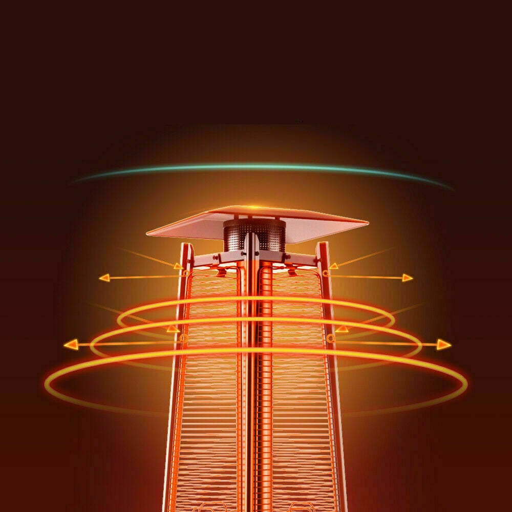 Pyramid Outdoor Warm Propane Patio Heater Lamp 46000BTU - Morealis