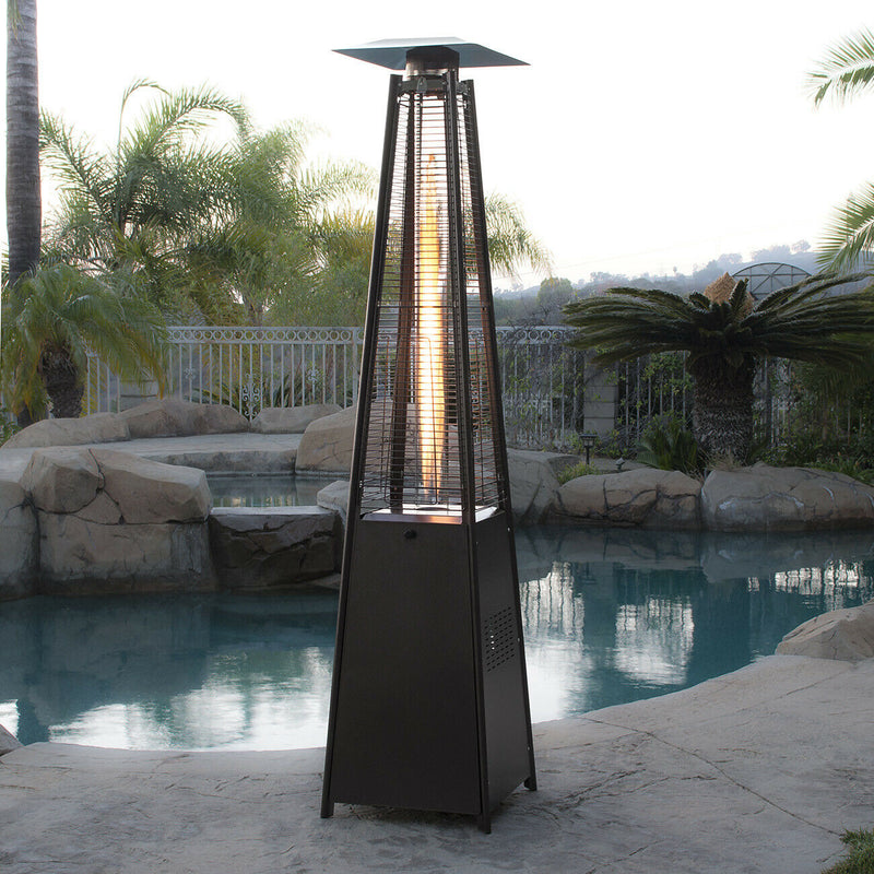 Radiance Outdoor Propane Patio Heater Gas Fire Pit Tube Lamp - Morealis