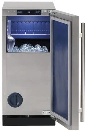 Sapphire 15 Inch Built-In Ice Maker with 68 lbs. Daily Ice Production, 25 lbs. Ice Storage - SIIM15-GD-SS