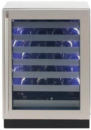Sapphire 24 Inch Built-In and Freestanding Single Zone Wine Cooler with 51 Bottle Capacity - SW24-SZ-SS