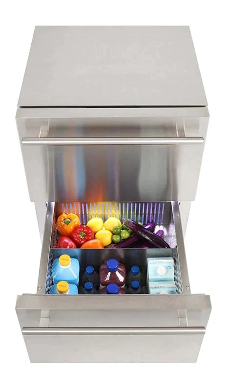 Sapphire 24 Inch Built-In Counter Depth Drawer Refrigerator with 4.6 cu. ft. Capacity - SRD24-PR