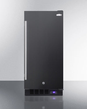 Summit 15" Frost-Free Built-In All-Freezer in Black Finish