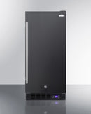 Summit 15" Frost-Free Built-In All-Freezer in Black Finish