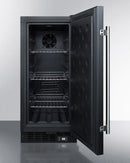 Summit 15" Frost-Free Built-In All-Freezer in Black Finish
