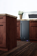 Summit 15" Frost-Free Built-In All-Freezer in Black Finish