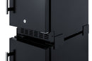 Summit 15" Frost-Free Built-In All-Freezer in Black Finish