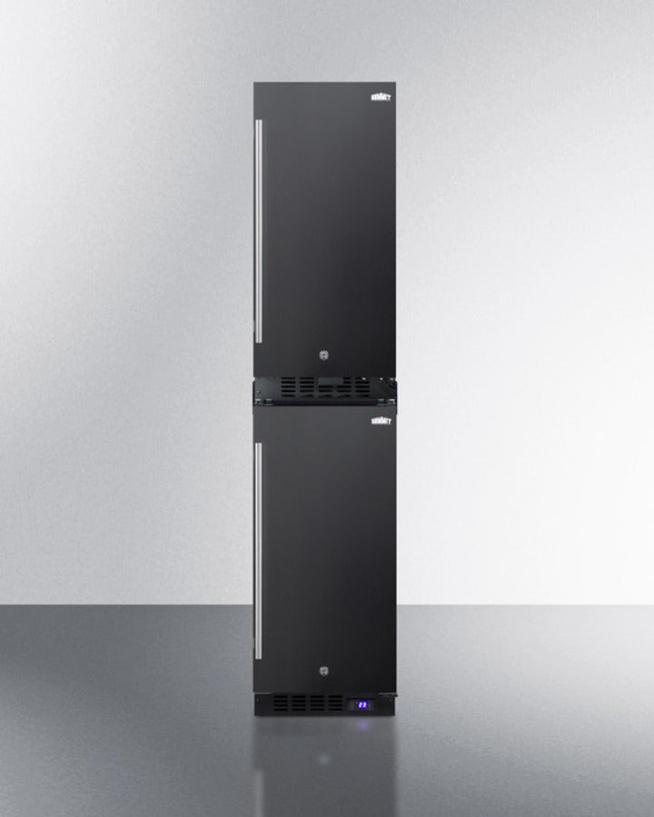Summit 15" Frost-Free Built-In All-Freezer in Black Finish