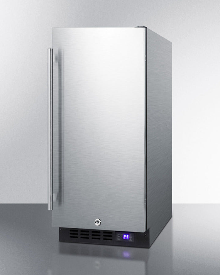 Summit 15" Frost-Free Built-In All-Freezer in Stainless Steel