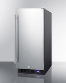 Summit 15" Frost-Free Built-In All-Freezer with Reversible Stainless Steel Door