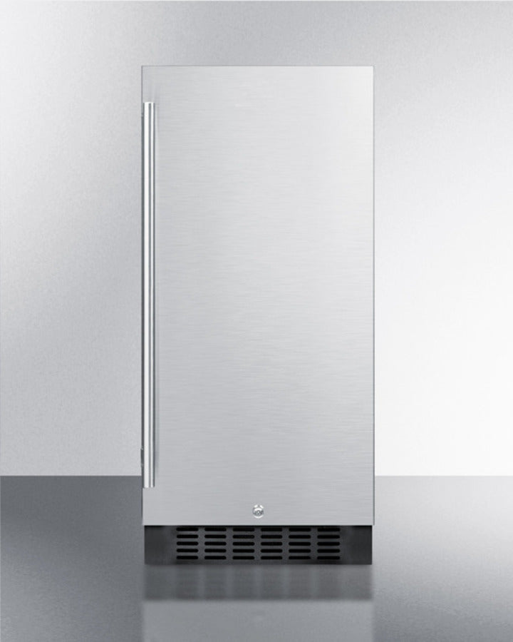 Summit 15" Wide Built-In All-Refrigerator Front