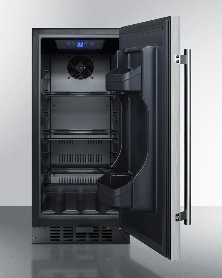 Summit 15" Wide Built-In All-Refrigerator Open