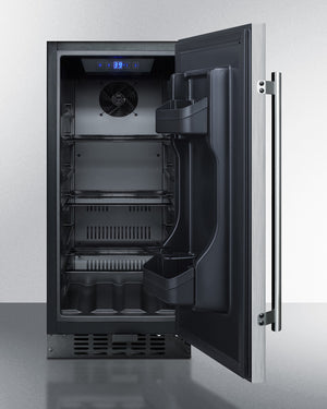 Summit 15" Wide Built-In All-Refrigerator Open