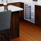 Summit 15" Wide Built-In Glass Door Beverage Center with Stainless Steel Cabinet 