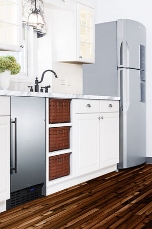 Summit 18" Frost-Free Built-In All-Freezer in Stainless Steel