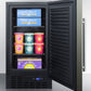 Summit 18" Frost-Free Built-In All-Freezer with Black Stainless Steel Door ADA Compliant 