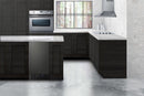 Summit 18" Frost-Free Built-In All-Freezer with Black Stainless Steel Door ADA Compliant 
