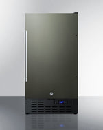 Summit 18" Frost-Free Built-In All-Freezer with Black Stainless Steel Door