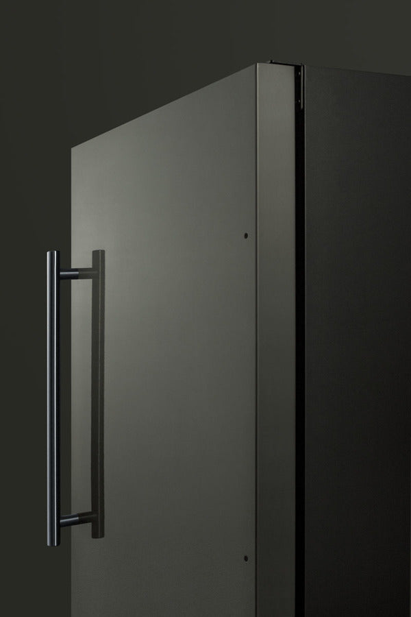 Summit 18" Frost-Free Built-In All-Freezer with Black Stainless Steel Door