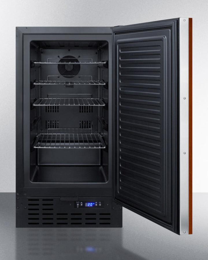 Summit 18" Frost-Free Built-In All-Freezer with Integrated Door Frame