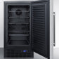 Summit 18" Frost-Free Built-In All-Freezer with Stainless Steel Door ADA Compliant