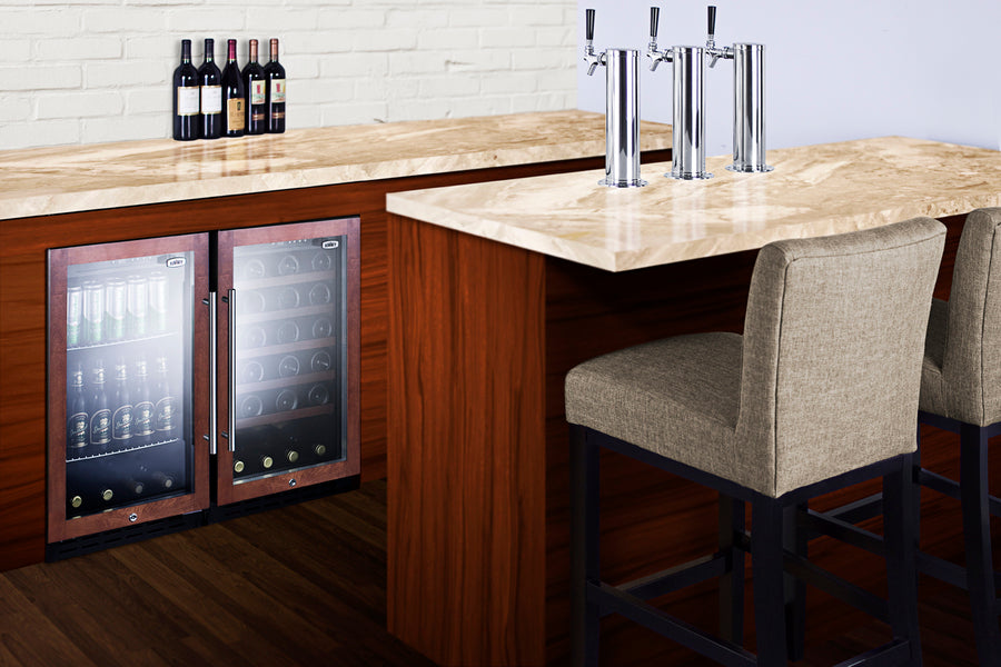 Summit 18" Wide Built-In Beverage Center ADA Compliant (Panel Not Included)