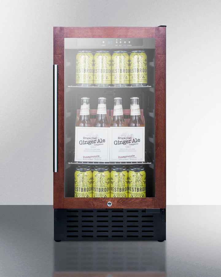 Summit 18" Wide Built-In Beverage Center (Panel Not Included)