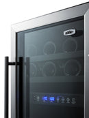 Summit 18" Wide Built-In Wine Cellar, ADA Compliant 