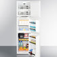 Summit 19" Wide Allergy-Free Refrigerator/General Purpose Refrigerator-Freezer Combination