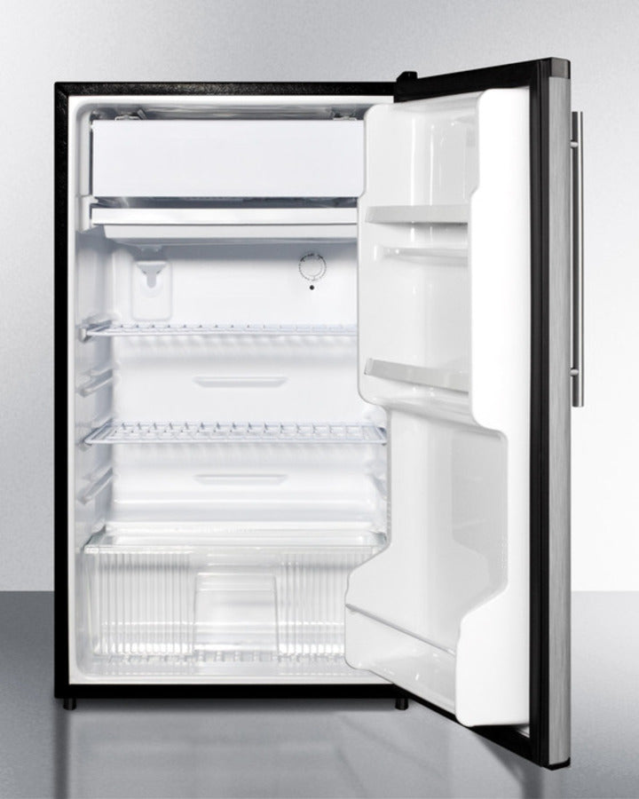 Summit 19" Wide Auto Defrost Refrigerator-Freezer With Thin Handle ADA Compliant