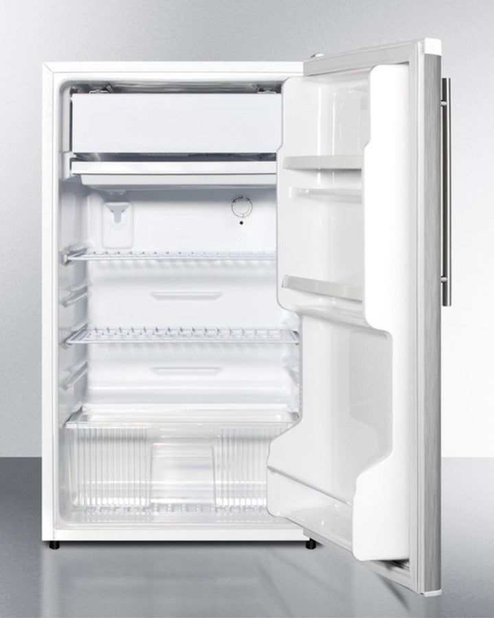 Summit 19" Wide Auto Defrost Refrigerator-Freezer With Thin Handle