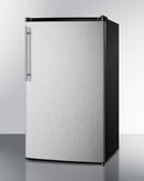 Summit 19" Wide Auto Defrost Refrigerator-Freezer With Thin Handle