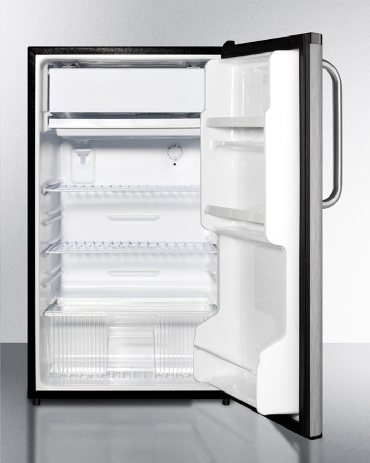 Summit 19" Wide Auto Defrost Refrigerator-Freezer With Towel Bar Handle