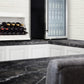 Summit 19" Wide Glass Door Beverage Center with Black Cabinet