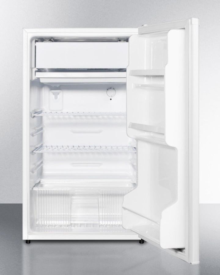 Summit 19" Wide Refrigerator-Freezer With Auto Defrost And White Exterior ADA Compliant 