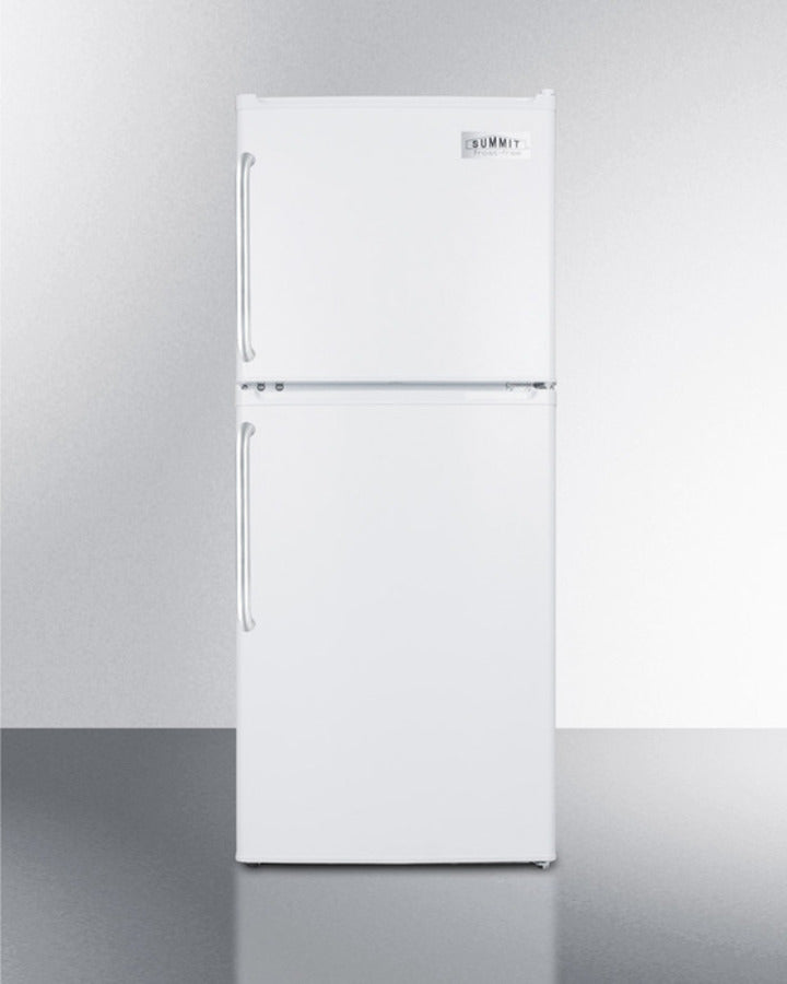 Summit 19" Wide Two-Door Refrigerator-Freezer with Towel Bar Handles