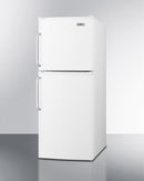 Summit 19" Wide Two-Door Refrigerator-Freezer with Towel Bar Handles