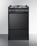 Summit 20" Wide Electric Coil Range