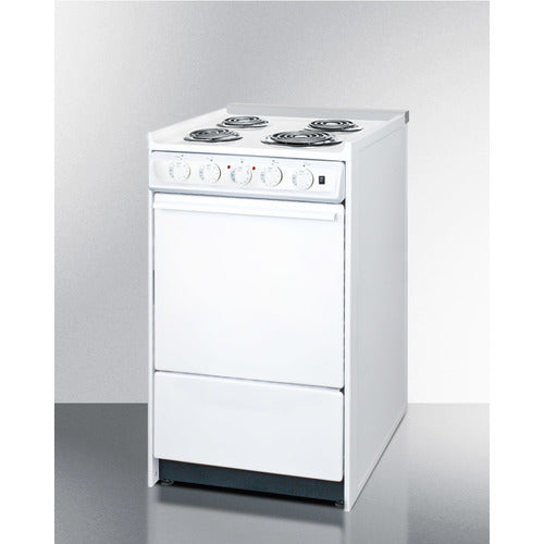 Summit 20" Wide Electric Coil Top Range