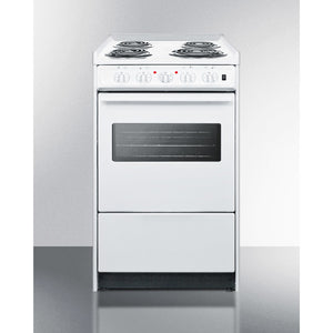 Summit 20" Wide Electric Coil Top Range 