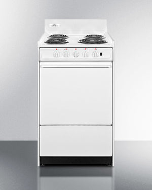 Summit 20" Wide Electric Coil Top Range 