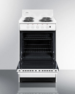 Summit 20" Wide Electric Coil Top Range 